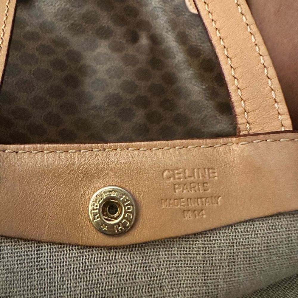 Celine Dark Brown Tote with Tan Accents - Picture 13 of 13